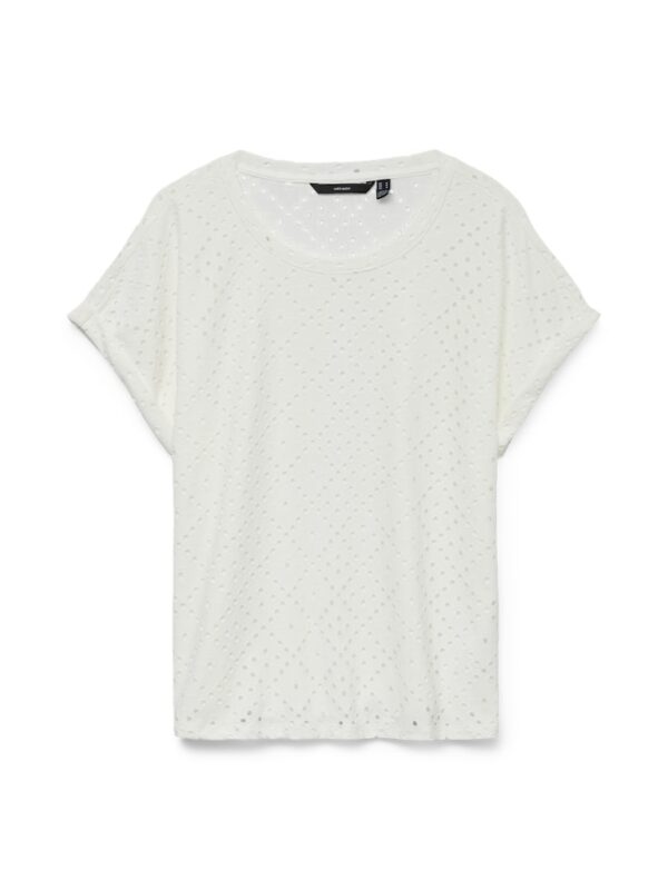 VMTassa Short Sleeve Top Snow White Vero Moda