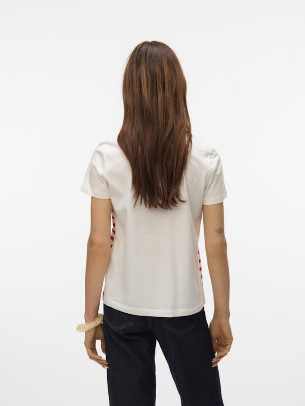 VMSoni Francis Short Sleeve Snow White Airy Blue Vero Moda - Image 2