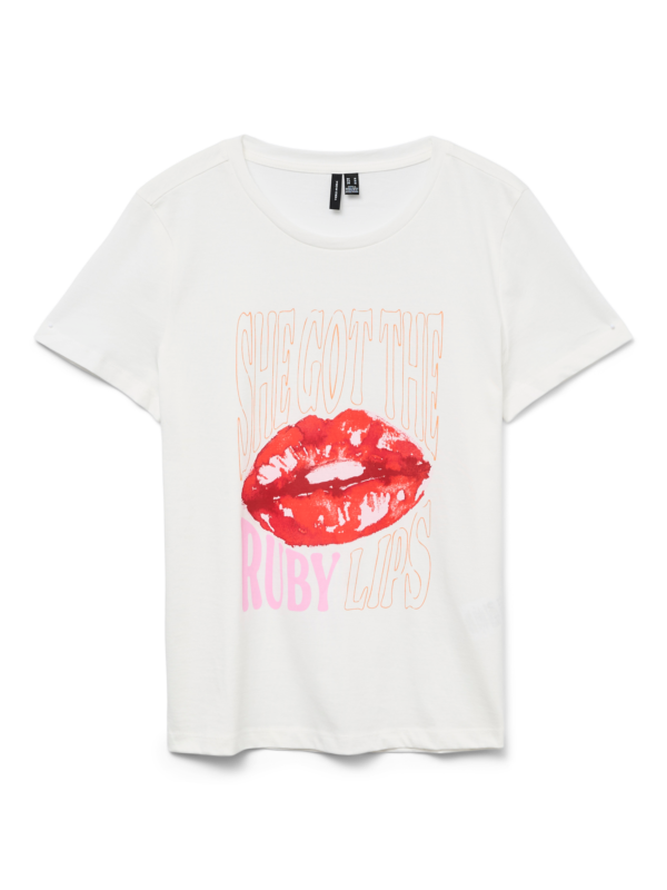 VMSori Francis T-Shirt Snow White Ruby Lips Vero Moda