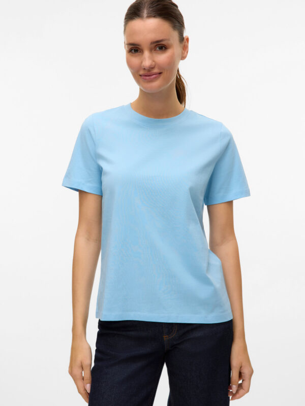 VMPaulina Short Sleeve T-Shirt Airy Blue Vero Moda