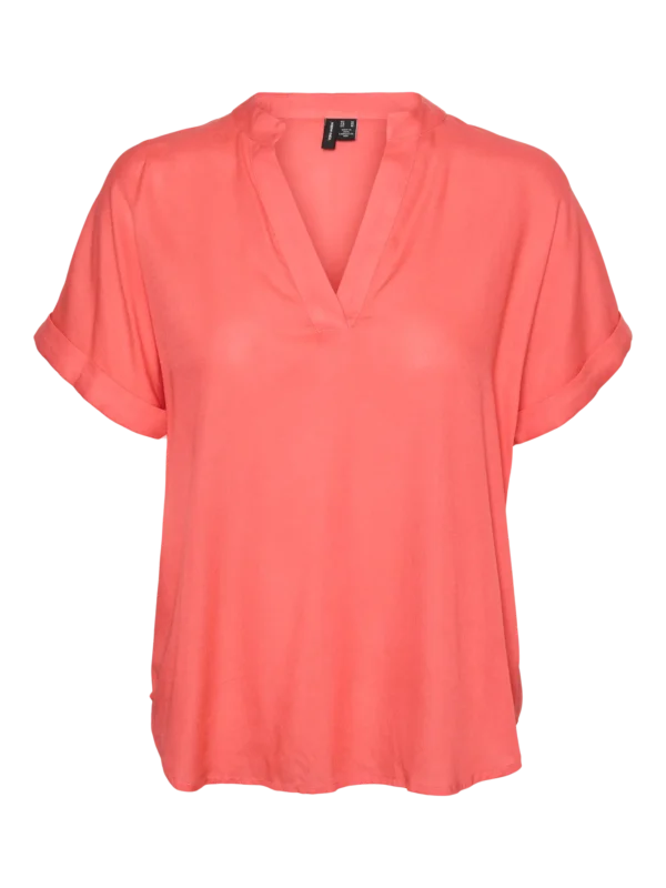 VMBeauty Shortsleeve Top V-Neck Dubarry Vero Moda - Image 4