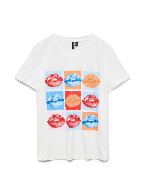 VMSori Francis T-Shirt Snow White Nine Lips Vero Moda