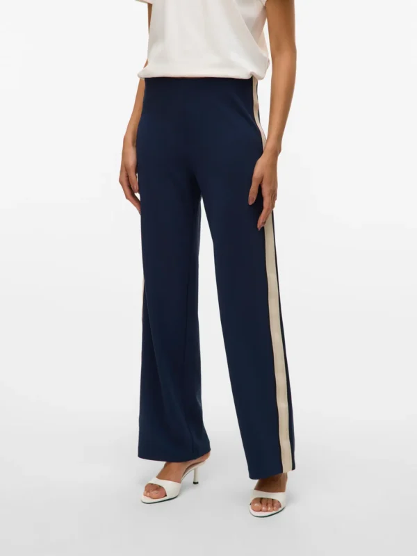 VMBerlin Wide Pant With Side Stripe 32 Navy Blazer Vero Moda - Image 2